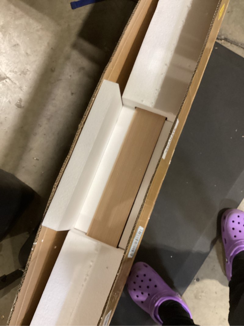 Condition photo showing Good Condition for 1 pcs 48" red oak stair newel post with 3 1/2" post and 4 1/2" sleeve, wood box newel with pedestal for staircase, plain style wood balusters interior for stair remodeling
