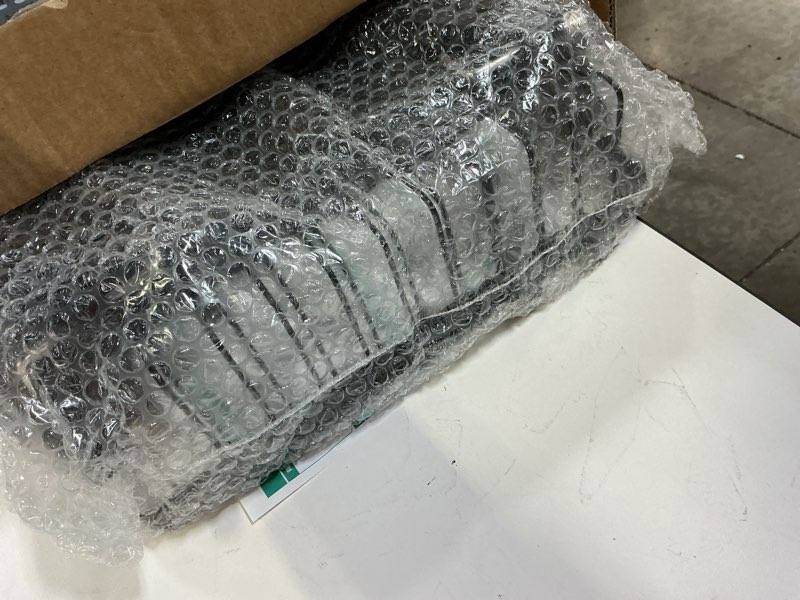 Condition photo showing New/Like New for majalis expandable stainless steel over the sink dish drying rack for small kitchen counter space saving, compact rv plate drainer strainer in black wire metal with hanging adjustable utensil holder black for 13-30"w sink