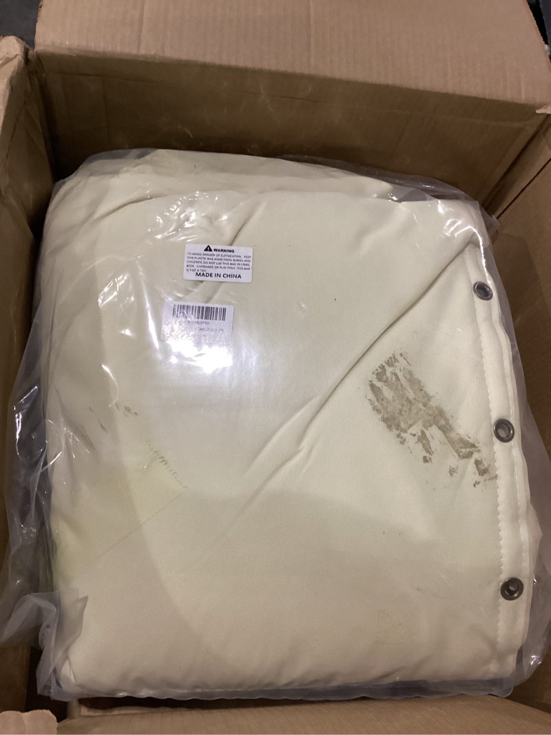 Condition photo showing New/Like New for tohonfoo round water well pressure tank cover insulated, 20"dia x 64"h | 3?layer pressure tank insulation blanket & water well pump cover for outside, -5°f freeze protection in winter 20"dia x 64"h beige