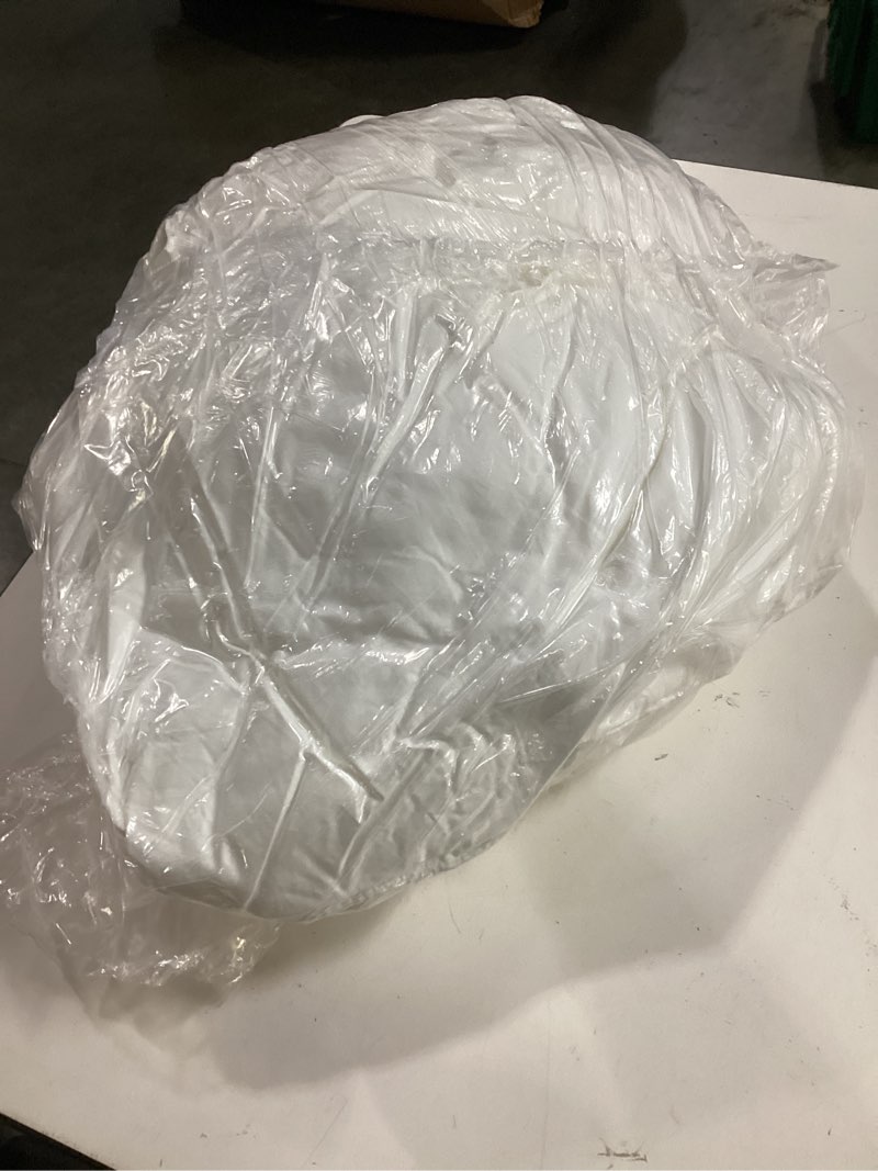Condition photo showing As Is for premium down alternative pillow, standard, medium/firm