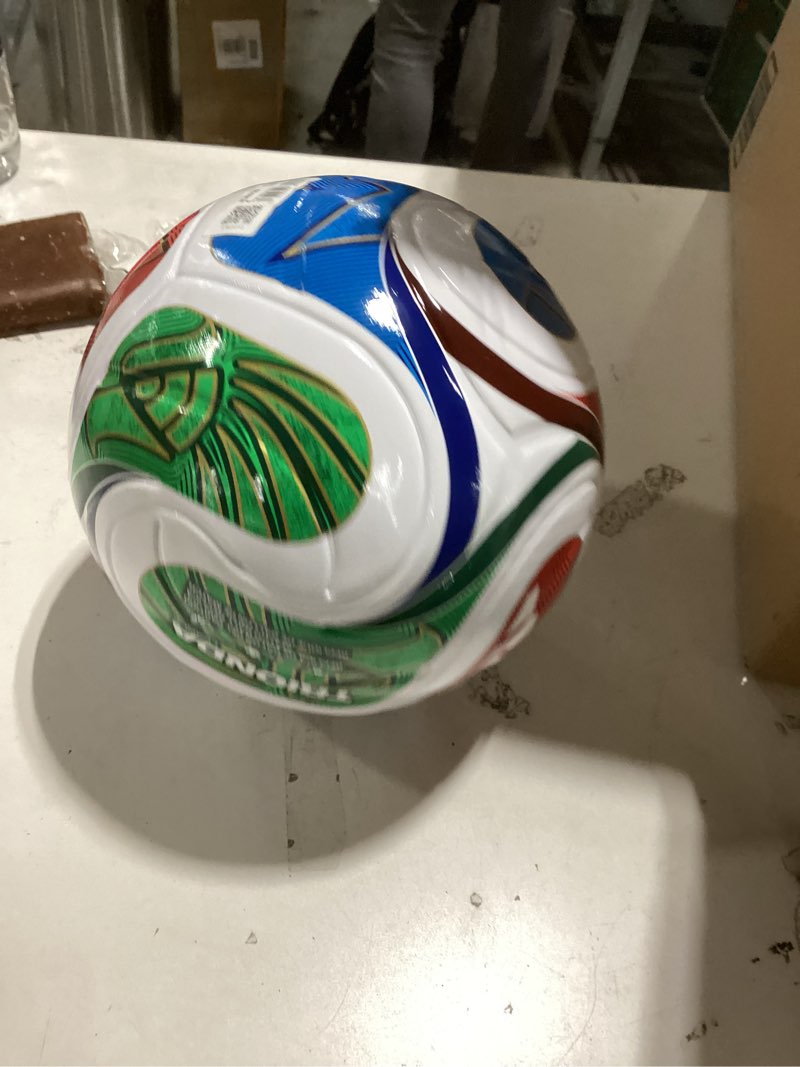 Condition photo showing Good Condition for adidas fifa world cup 26™ trionda soccer ball white/team royal blue/solar blue/power red legaue 4