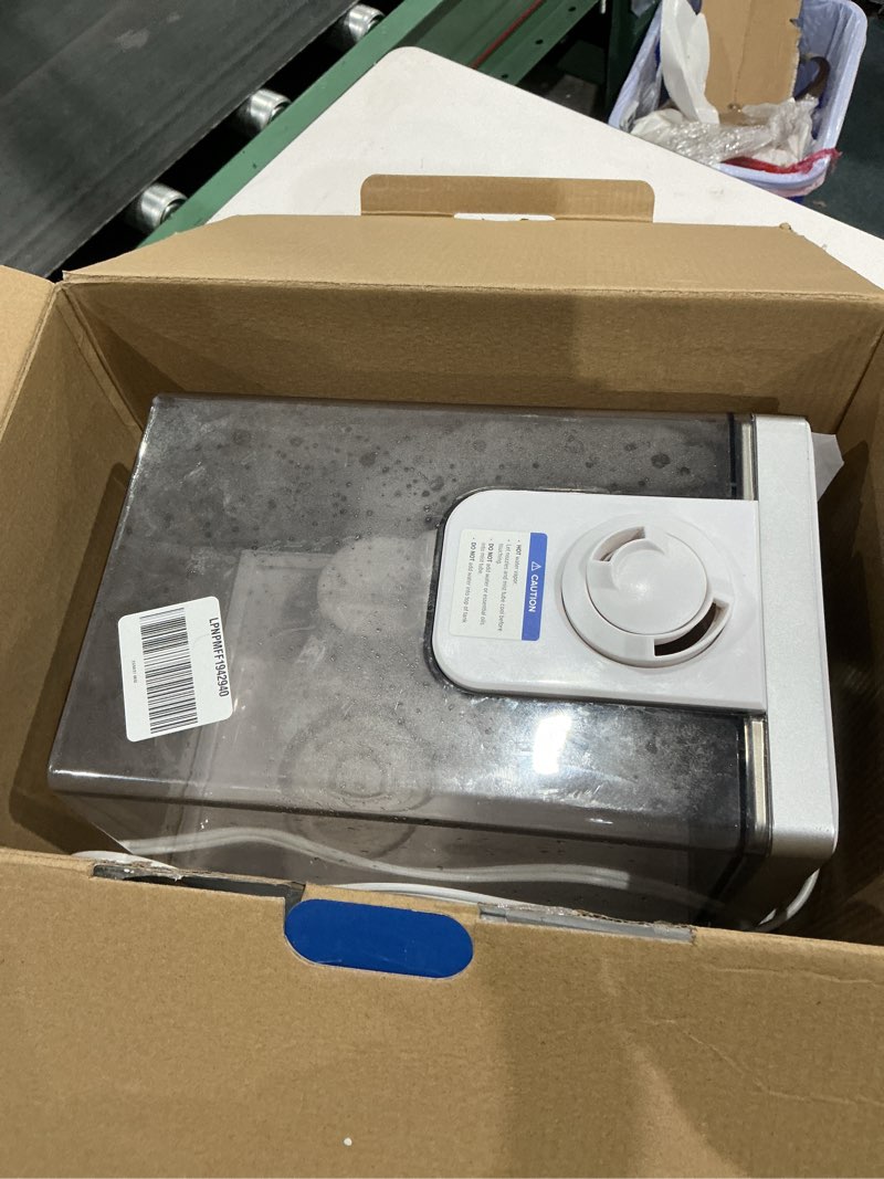 Condition photo showing As Is for levoit humidifiers for bedroom large room home, 6l warm and cool mist ultrasonic air vaporizer for plants and whole house, built-in humidity sensor, essential oil diffuser, whisper quiet, timer, white warm&cool mist humidifier 6l