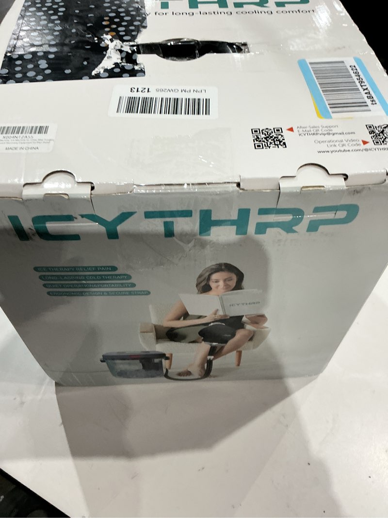 Condition photo showing New/Like New for cold therapy machine with programmable timer, ice-machine-for-knee-after-surgery, knee replacement recovery equipment, cryotherapy pain relief w/compression pad for shoulder, ankle (gray)