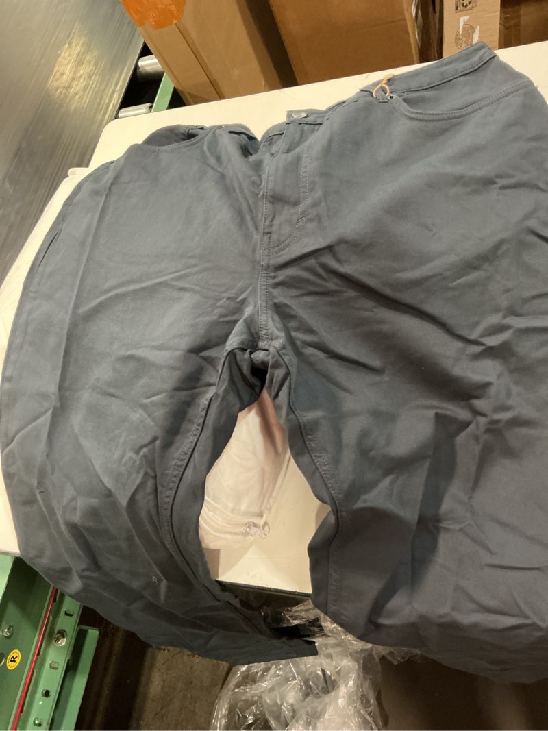 Condition photo showing Good Condition for comfort stretch traveler 5-pocket pants - straight, 42x34, navy