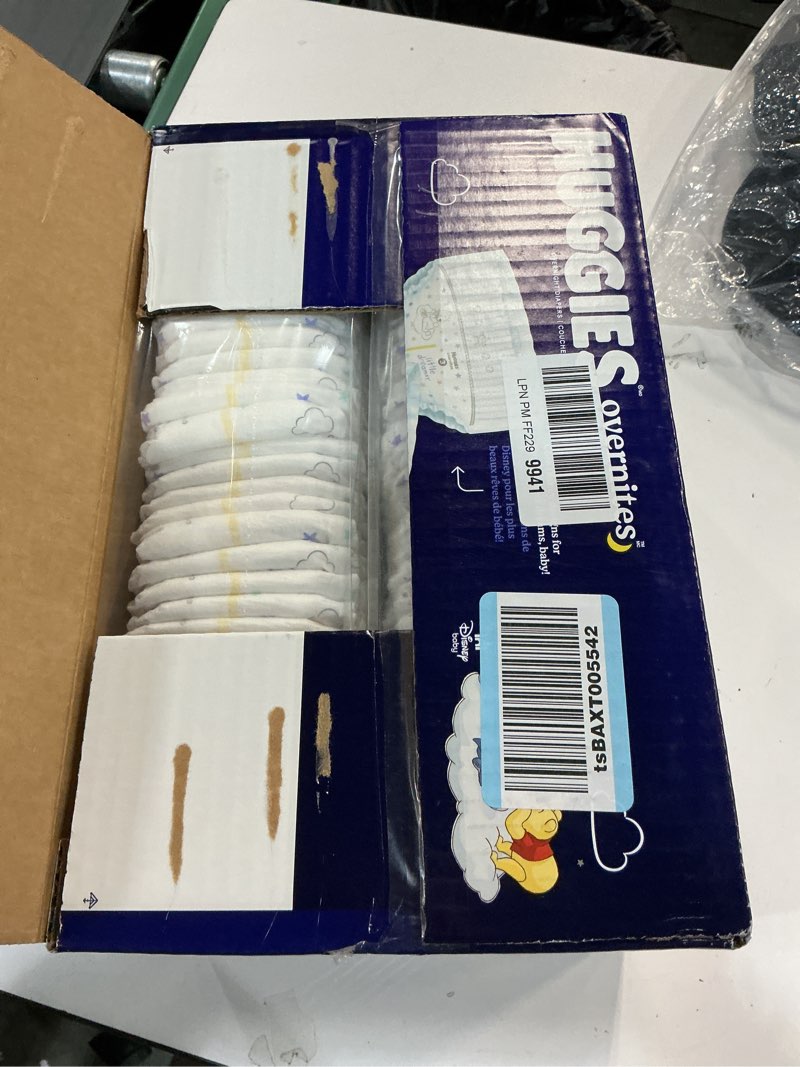 Condition photo showing New/Like New for Huggies Overnites Size 4 Overnight Diapers (22-37 lbs), 58 Ct, Packaging May Vary Size 4 58