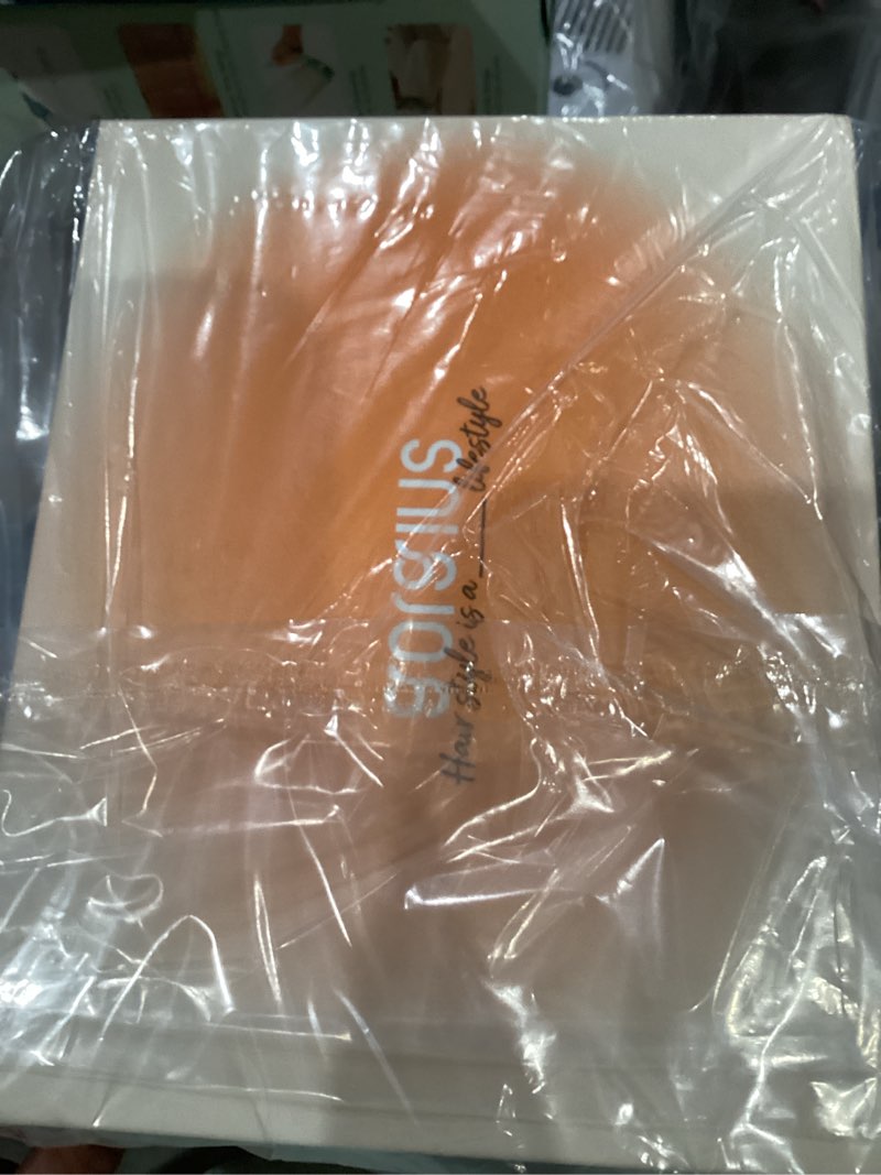 Condition photo showing New/Like New for GORGIUS Shaggy Curly Wave Bob Wig Glueless Ready To Go Hd Lace Front Wigs for Women Ombre Fiber Blend Human Hair 200% Density Pre Plucked Pre Cut Side Part Honey Colored 12 Inch
