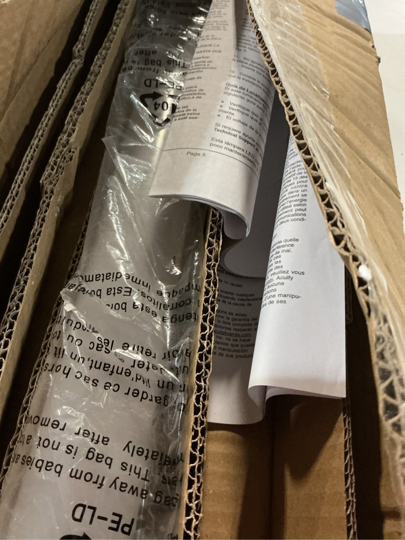 Condition photo showing New/Like New for Lithonia Lighting FMVCCL 24IN MVOLT 30K 90CRI BN M6 2 ft. Brushed Nickel Contemporary Cylinder Vanity LED 3000K Fixture 3000K 24-Inch 3000K
