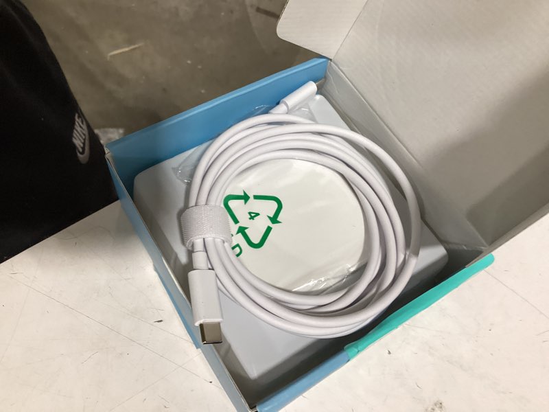 Condition photo showing Good Condition for charger for macbook air macbook pro 13 14 15 16 inch 2025 2024 2023 2022 2021 2020, m1 m2 m3 m4 laptop 70w usb c power adapter, ipad, led, 6.6ft usb-c cable, charging as fast as original quality white