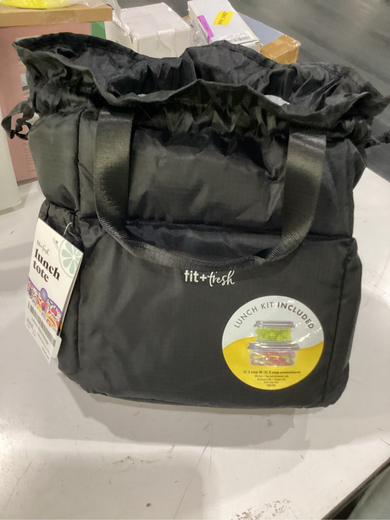Condition photo showing New/Like New for fit & fresh cromwell cinch lunch bag for women | insulated lunch box with containers