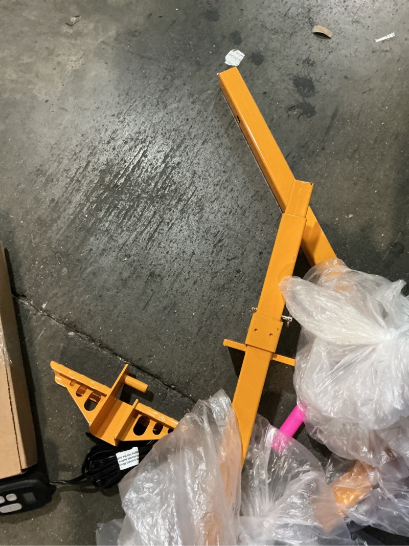 Condition photo showing As Is for 2-step truck deck steps – 450lbs+ load capacity, heavy duty ladder for flatbeds truck, anti-slip & easy mounting & alloy steel semi trailer deck ladder, secure access for truckers (yellow)