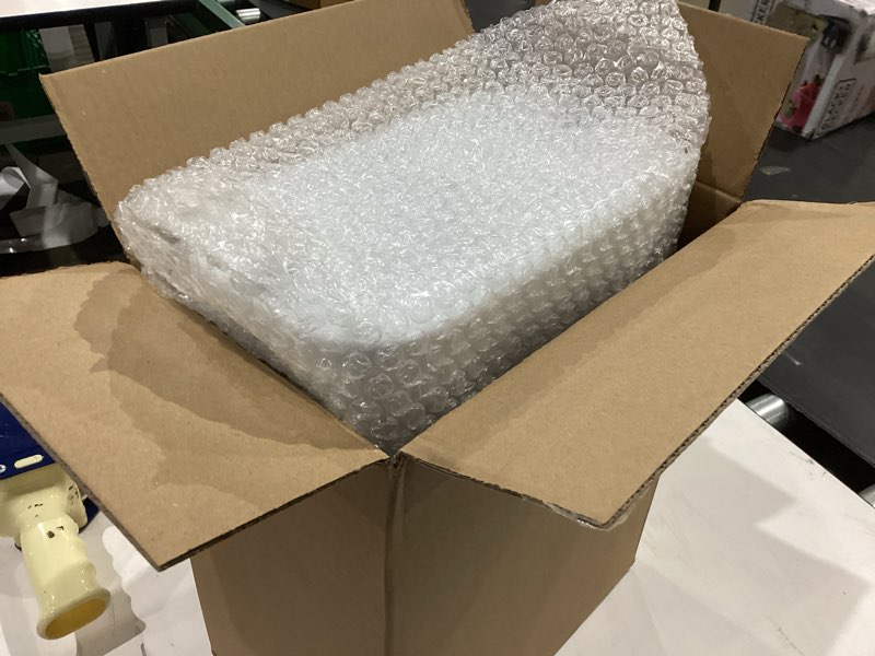 Condition photo showing As Is for funest bathroom trash can with lid, automatic motion sensor trash can, 3.5 gallon garbage can, type-c rechargeable, bag-holding design, one-pull auto packing, quiet-close hinge for bedroom, office
