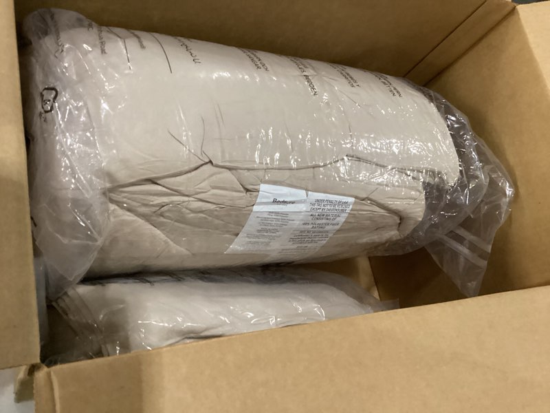 Bedsure King Size Comforter Set Beige - Bed in a Bag Bedding Set 7 Pieces, GentleSoft™ Pintuck Bed S