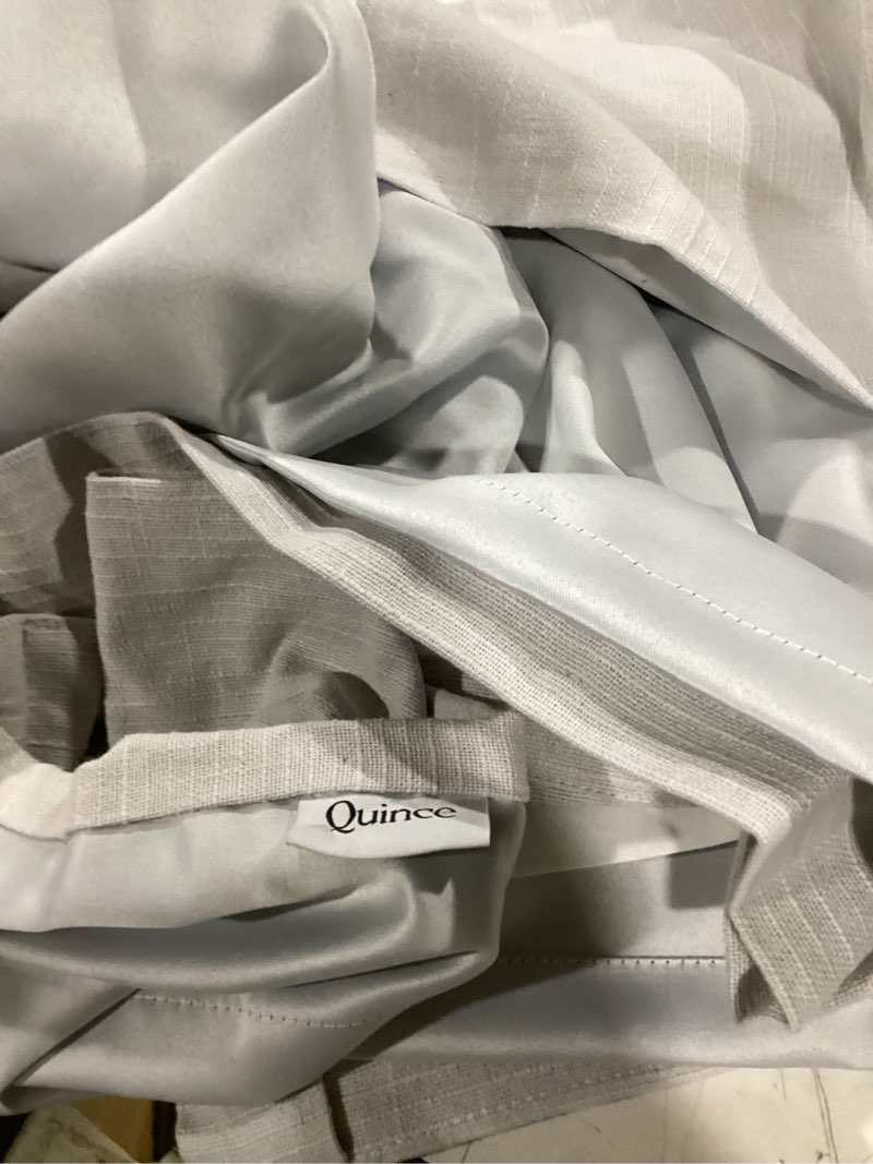 Condition photo showing Good Condition for cotton slub room darkening curtain - single panel 48x84