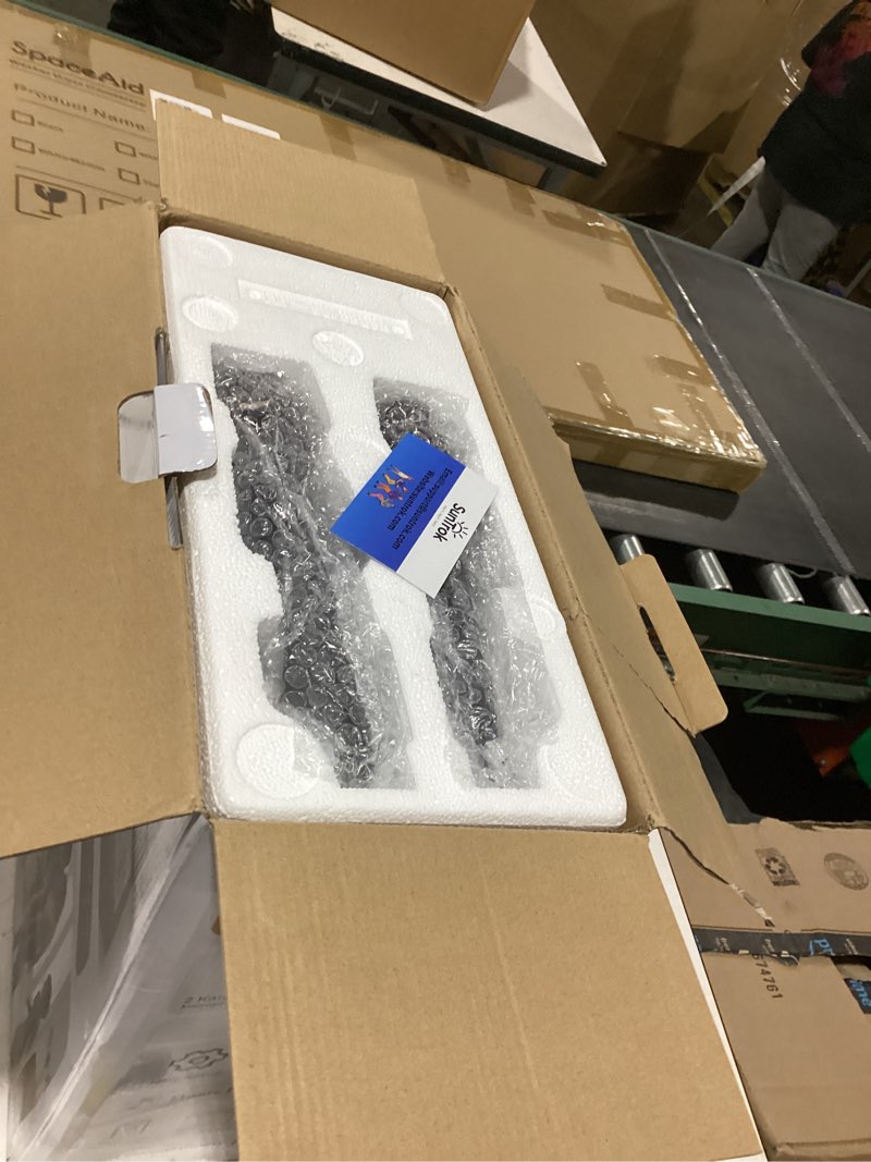 Condition photo showing Good Condition for soundbar with subwoofer for tv, karaoke sound bar with 2 wireless microphones for singing, bt 5.3 home theater surround sound system with hdmi arc optical aux usb for family party, movie night suntrok s-09 2.1 soundbar & subwoofer system