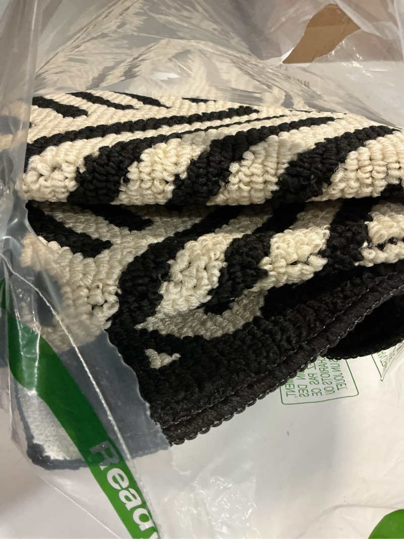 Condition photo showing Good Condition for granny says door mats, indoor rugs for entryway, 24" x 36", non-slip outdoor doormats for home entrance, welcome mat washable, indoor floor mat, inside doormat for front door, beige beige black-wave 2' x 3' (rectangular)
