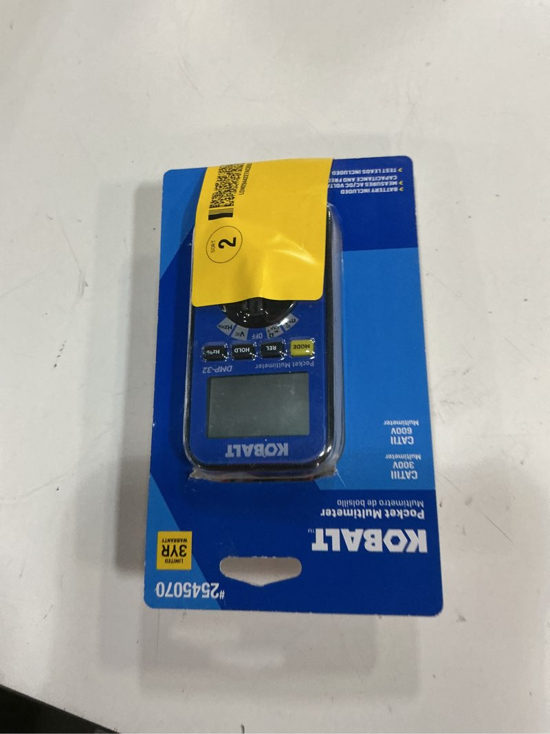 Condition photo showing Good Condition for kobalt digital display multimeter 0.2 amp 600v