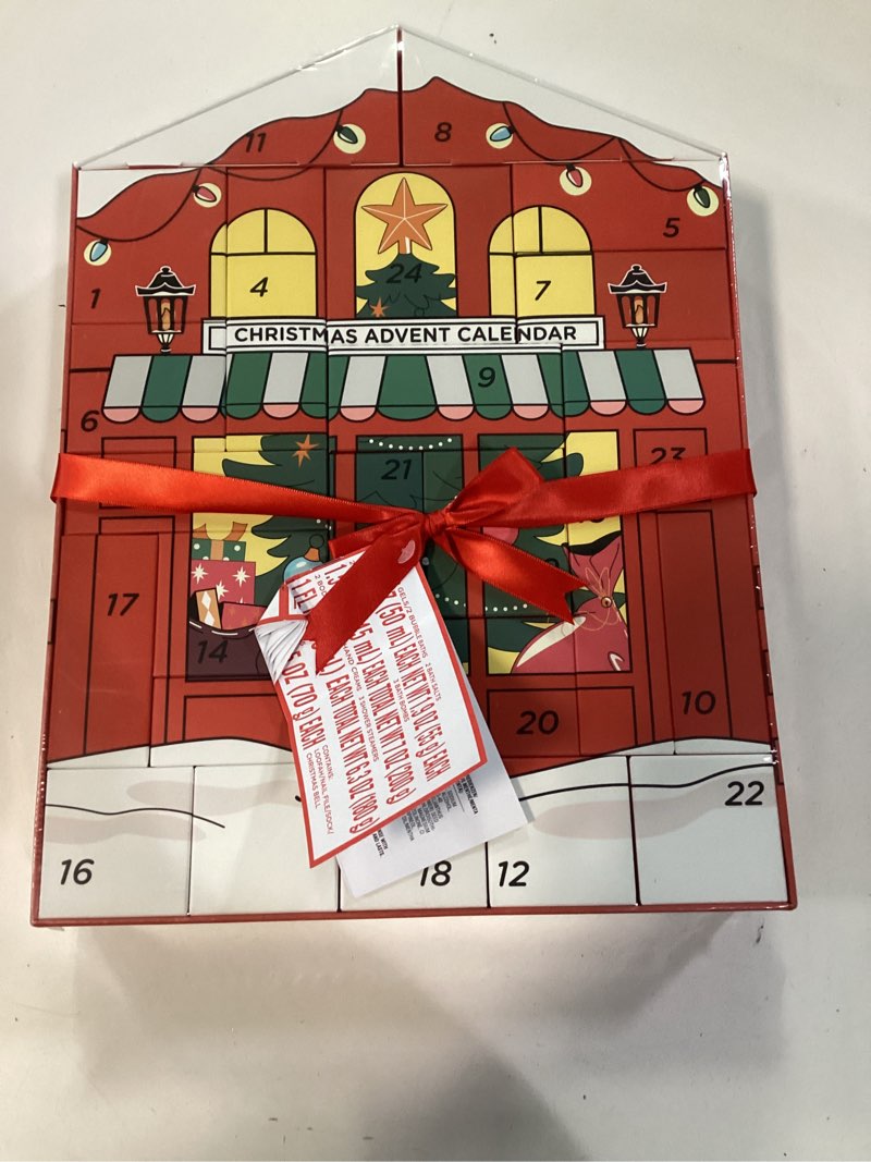 Condition photo showing New/Like New for Advent Calendar 2025-24 Days of Skincare Beauty Advent Calendar for Adults, Christmas Gifts for Women, Bath and Body Gift Set for Teen Girls, Girlfriend, Wife Red