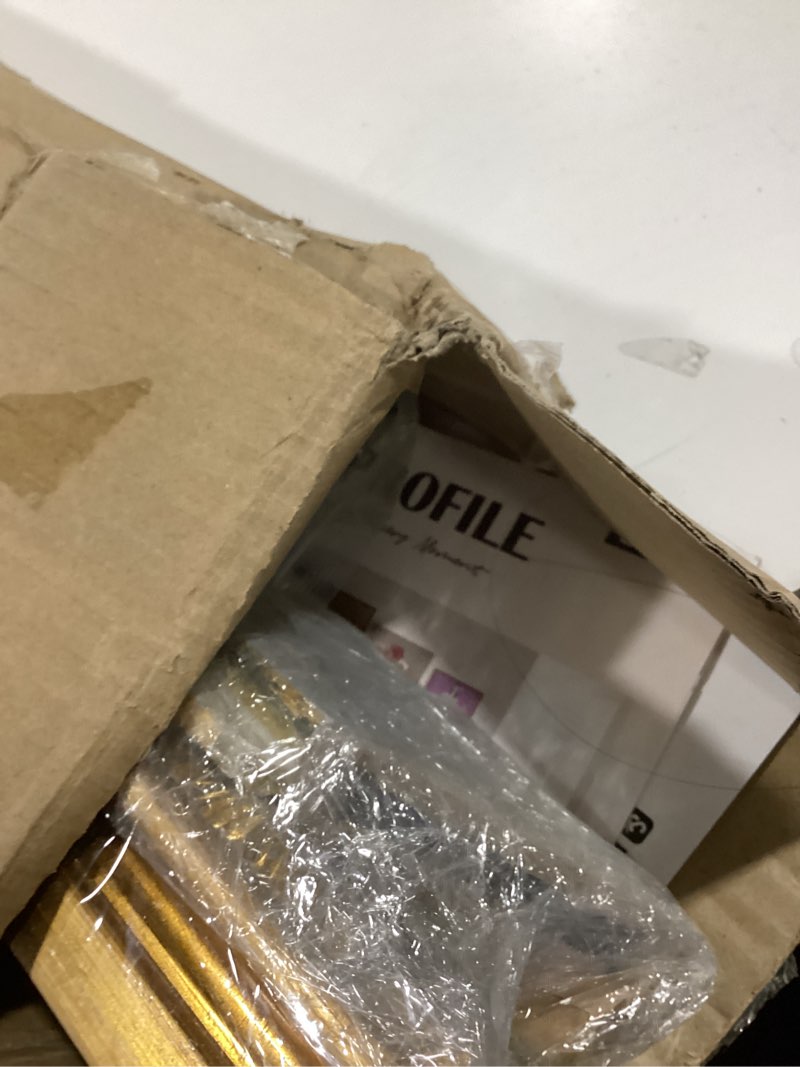 Condition photo showing Good Condition for DIY Solid Wood Frame for 30x40 Canvas Oil Paintings, 2.4" Wide Antique Gold Ornate Picture Frame for Landscape Portrait Prints Posters (Empty Frame Only, No Plexiglass & Backing Board) 30x40" Gold