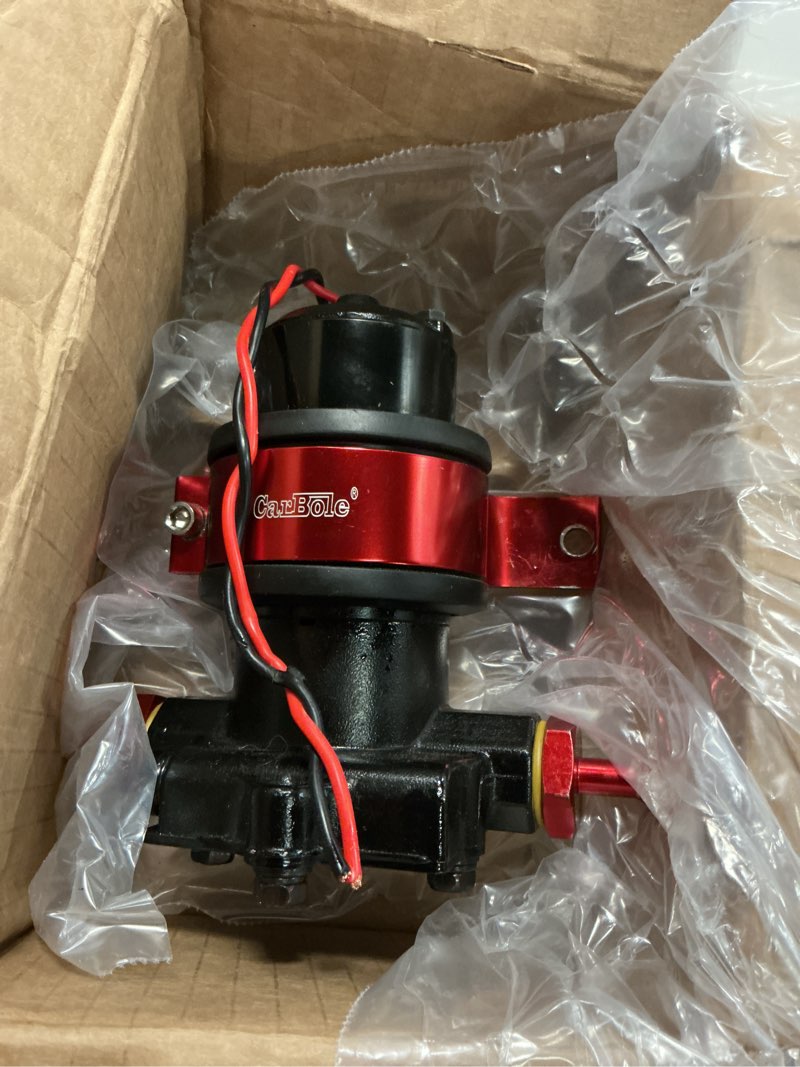 Condition photo showing As Is for CarBole 110 GPH Electric Performance Fuel Pump DC 12V with Mounting Bracket