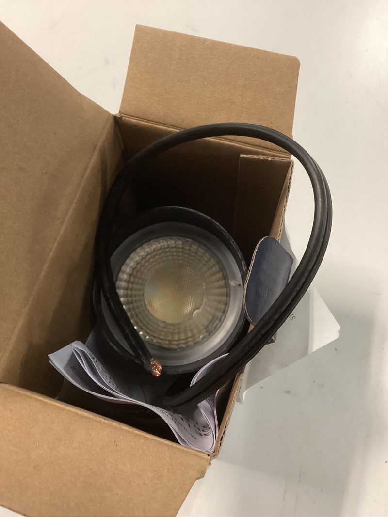 Condition photo showing As Is for landscape down lighting low voltage spot lights outdoor led wall mounted low voltage tree lights cast aluminum free 5w mr16 led bulb stainless steel mounting bracket 1-count