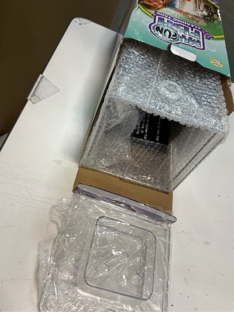 Condition photo showing Good Condition for My 1st Fish Tank™ : Gen 2, Mini Fish Tank Aquarium Starter Kit 1 gal, Professional for Betta, Easny Maintain, Self Cleaning System-Only Add Water, Beautiful Color Changing LED Light, Color Box 13x13x25cm