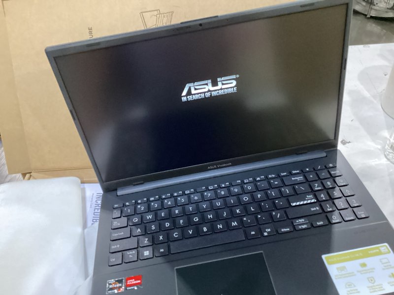 Condition photo showing New/Like New for asus vivobook go 15.6” fhd slim laptop, amd ryzen 3 7320u quad core processor, 8gb ddr5 ram, 256gb ssd, windows 11 home, fast charging, webcam shield, military grade durability, black, e1504fa-ab34