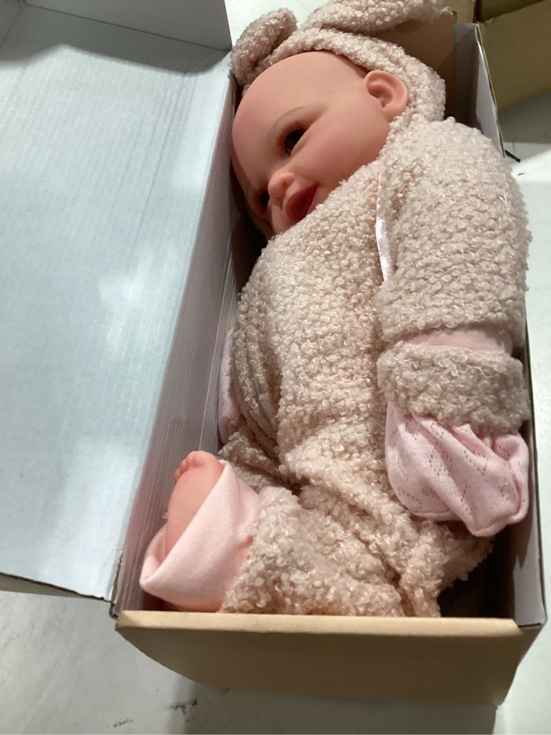 Condition photo showing Good Condition for babeside baby dolls, 17inch large realistic cute soft body baby doll real life baby dolls with accessories for 3+ year old girls gifts, pretend play, collection off-white