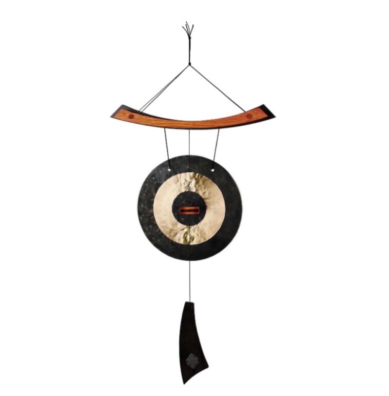 woodstock wind chimes for outside, garden, patio, porch and outdoor decor, wind gong style wind chim