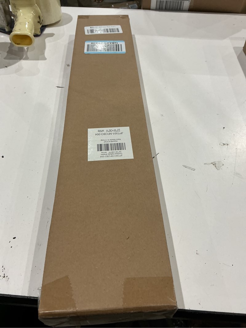 Condition photo showing New/Like New for lazblinds no tools no drill cordless cellular shades, blackout light blocking honeycomb shades for home, thermal insulation blinds for windows, 22" w x 36" h, white blackout-white 22" w x 36" h