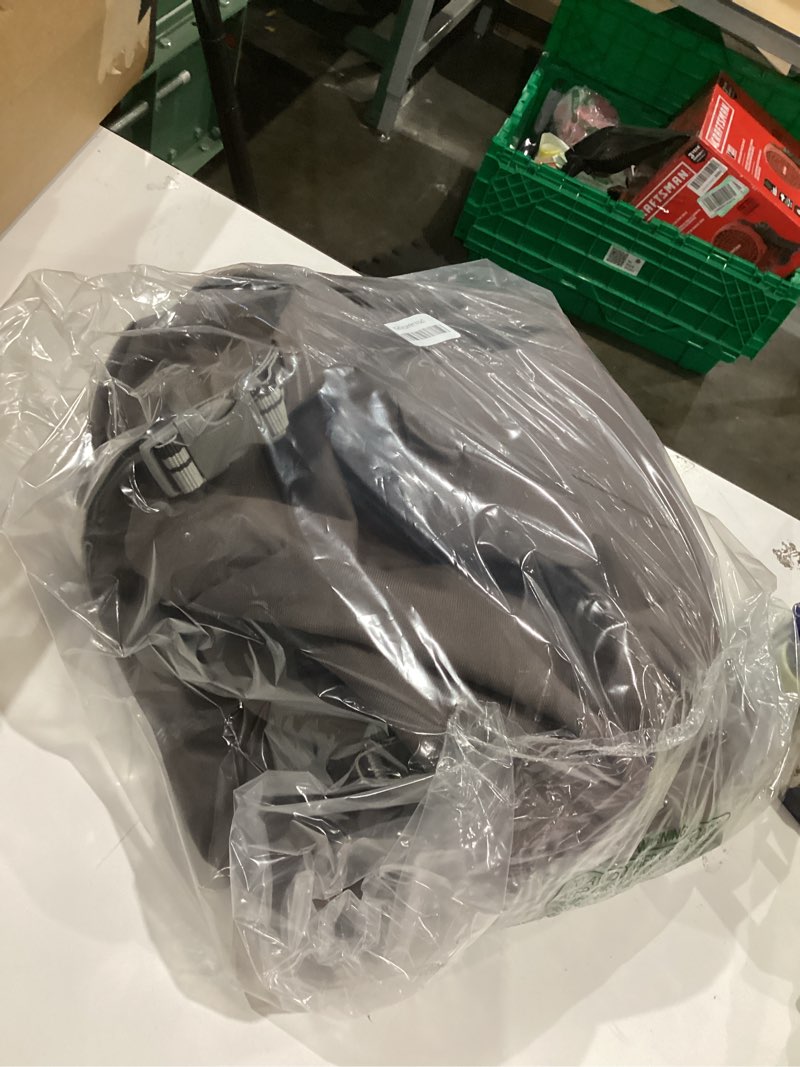 Condition photo showing Good Condition for Classic Accessories Ravenna Water-Resistant 128 Inch Rectangular/Oval Patio Table & Chair Set Cover, Outdoor Table Cover 128"L x 82"W x 23"H Dark Taupe/Mushroom/Espresso