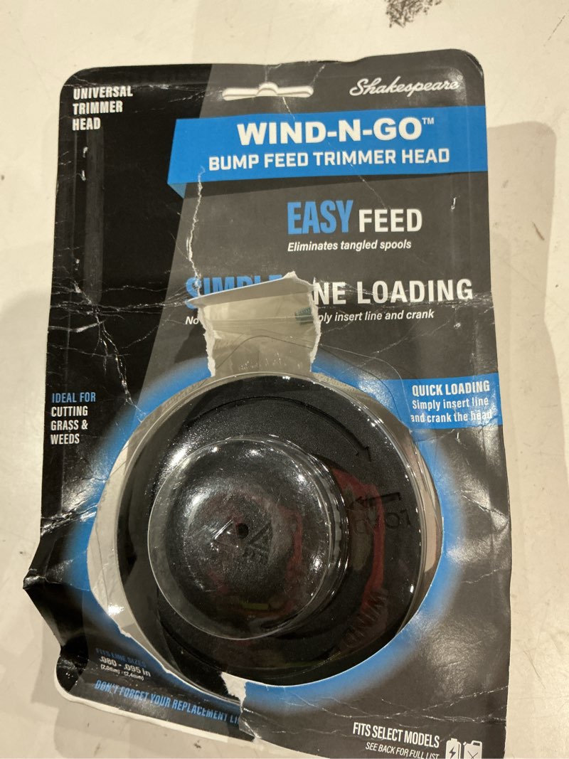 Condition photo showing As Is for shakespeare universal fit line string trimmer replacement head