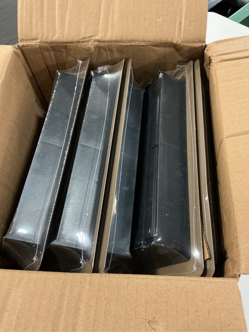 Condition photo showing New/Like New for floor register 4x10, brown floor vent covers for home floor, sidewall, heavy duty steel walkable floor grates, adjustable air vent covers rust proof finish, 4\" x 10'' floor vent, 5 pack brown 4'' x 10'' 6 pack