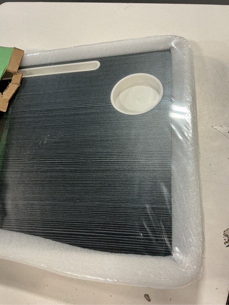 Condition photo showing Good Condition for Laptop Bed Table, Laptop Desk for Bed, Foldable Laptop Bed Desk with USB Charge Port, Handle, Desktop Card Slot, Cup Slot, Side Drawer, Portable Laptop Table for Bed Eating Reading Working Black