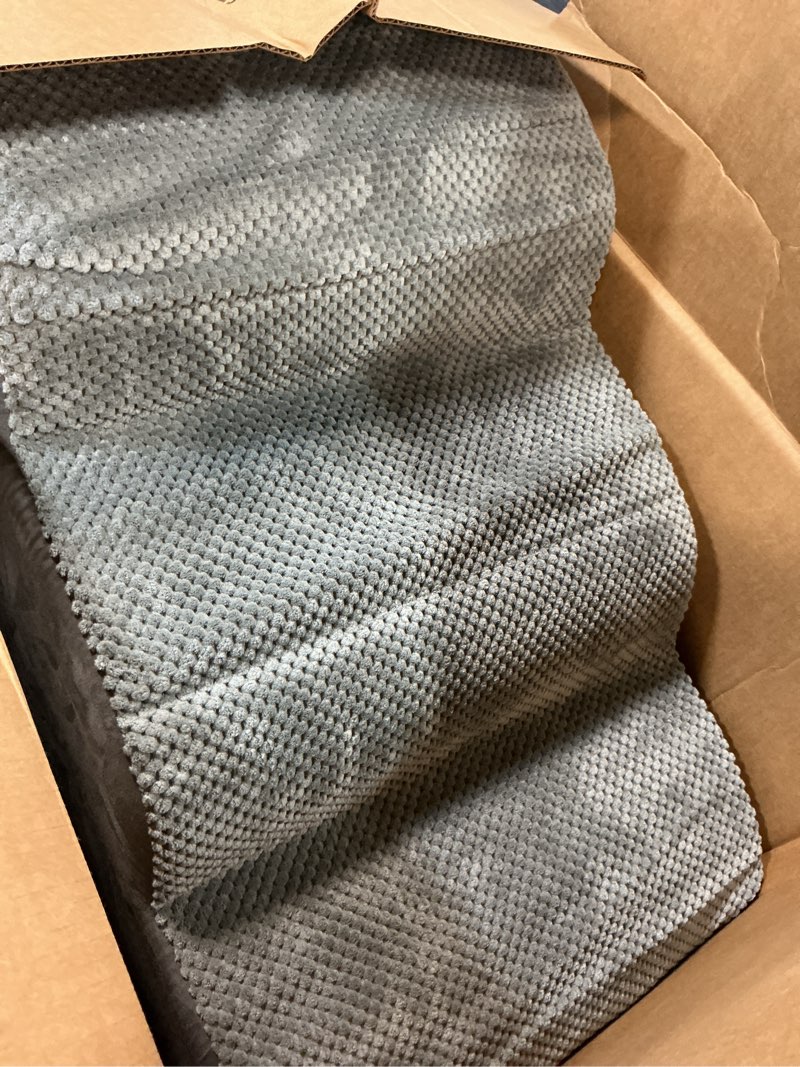 Condition photo showing As Is for chic threads dog stairs for small dogs, 3-step dog stairs for high beds and couch, pet steps for small dogs and cats?non-slip stable indoor dog steps 3-steps