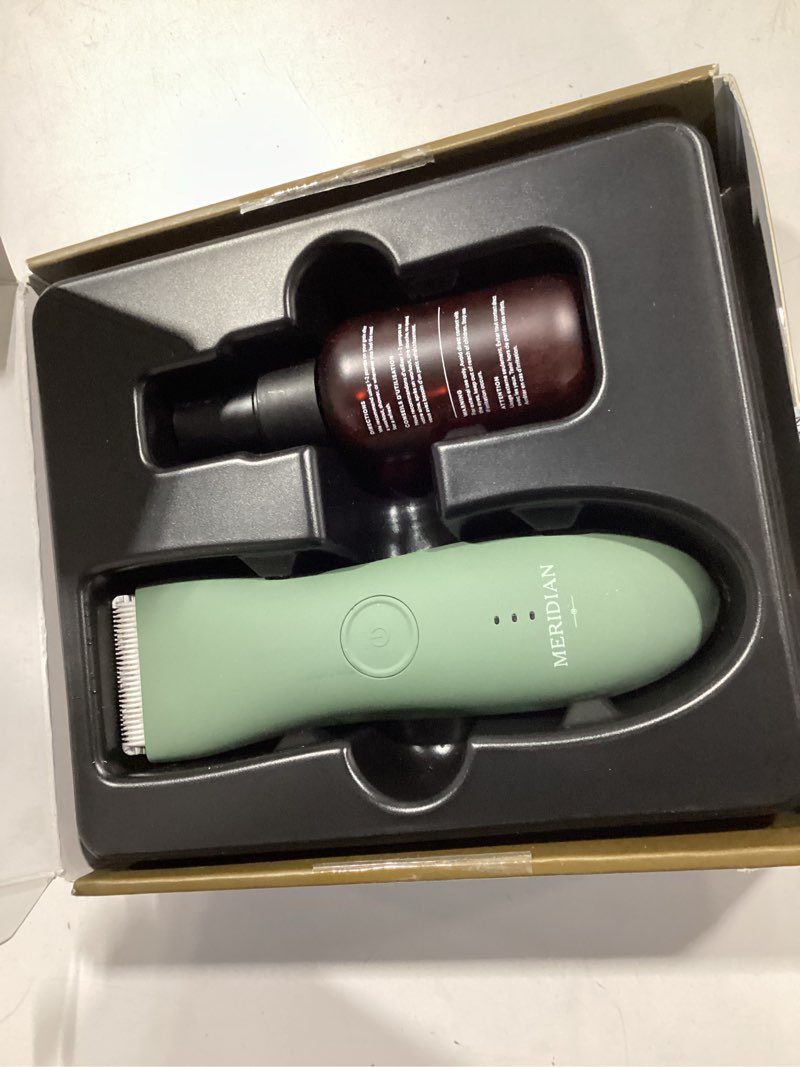 Condition photo showing Good Condition for meridian slimmer trimmer – electric razor for women, bikini line & pubic hair trimmer, rechargeable & waterproof, painless, flawless shave for sensitive skin, gentle, quiet & travel-friendly, sage