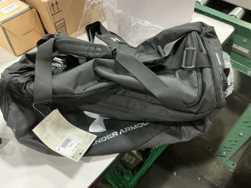 Condition photo showing New/Like New for under armour unisex-adult undeniable 5.0 duffle , black (001)/metallic silver , small