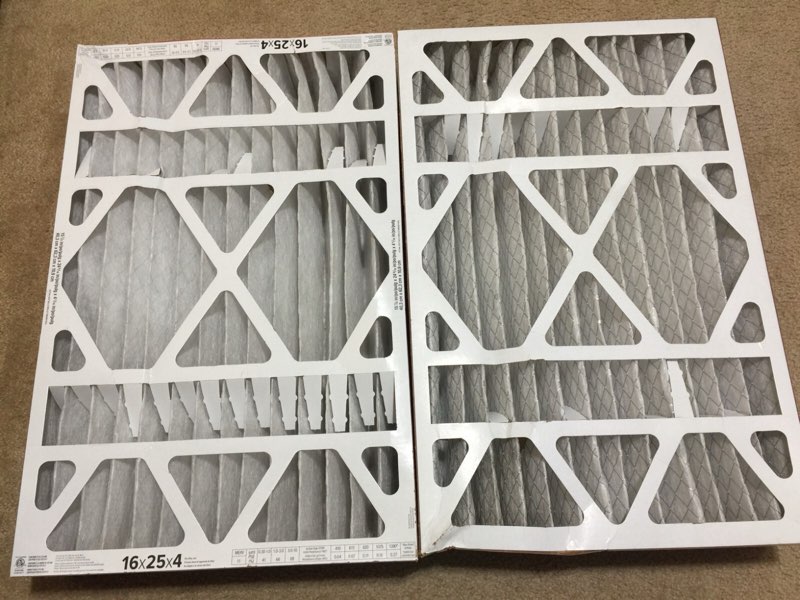 2 of 3m filtrete el electrostatic air cleaning filter (16 x 25 x 4) merv 11