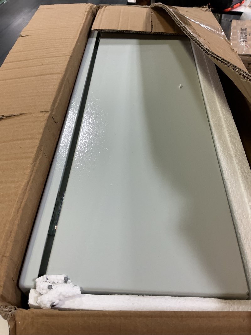 Condition photo showing Good Condition for vevor nema steel enclosure, 24 x 24 x 12'' nema 4x steel electrical box, ip66 waterproof & dustproof, outdoor/indoor electrical junction box, with mounting plate