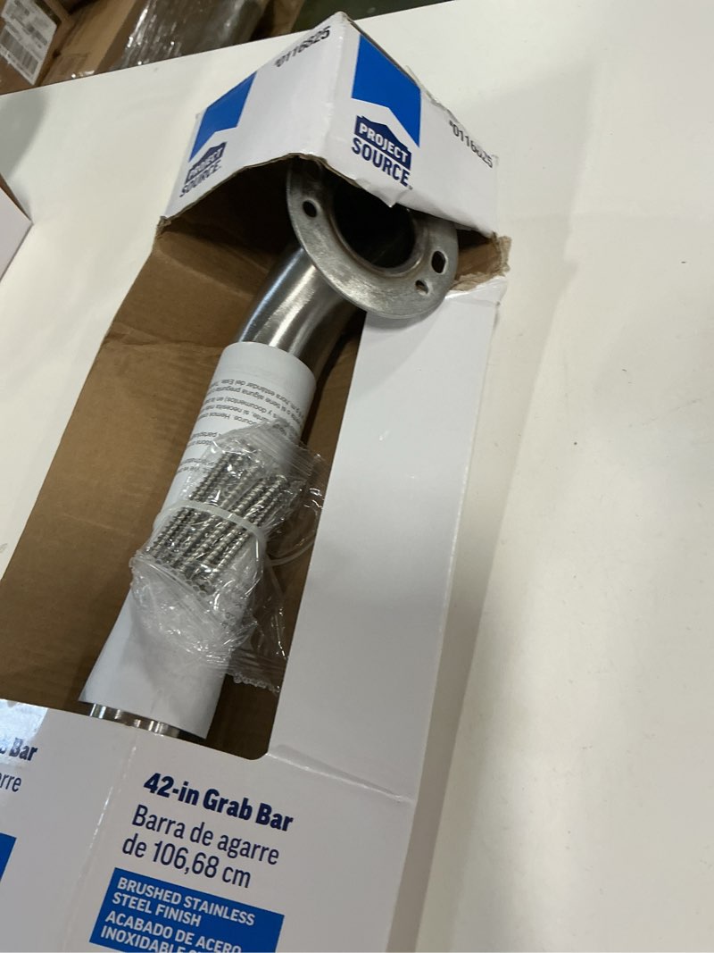Condition photo showing Good Condition for Project Source Exposed Screw 42-in Stainless steel Wall mount ADA Compliant Grab Bar ( 500-lb