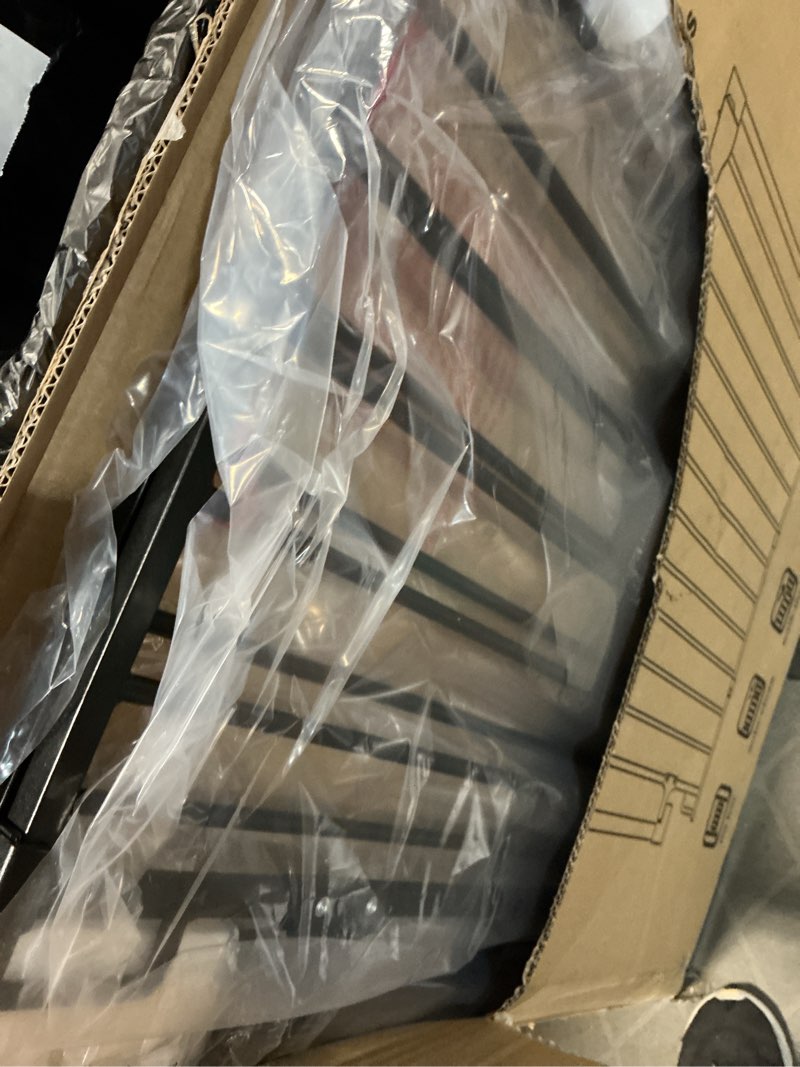 Condition photo showing Good Condition for cumbor 29.2–43" baby gate for stairs, hardware mounted (drill required), expandable no bottom bar dog gate, auto close extra wide walk thru, pet & toddler proof gate, top & bottom of stairways(black) black 29.2"-43" w x 28" h