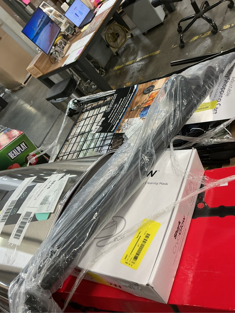 Condition photo showing As Is for mainstays 1" ball single curtain rod, black, 30-84"