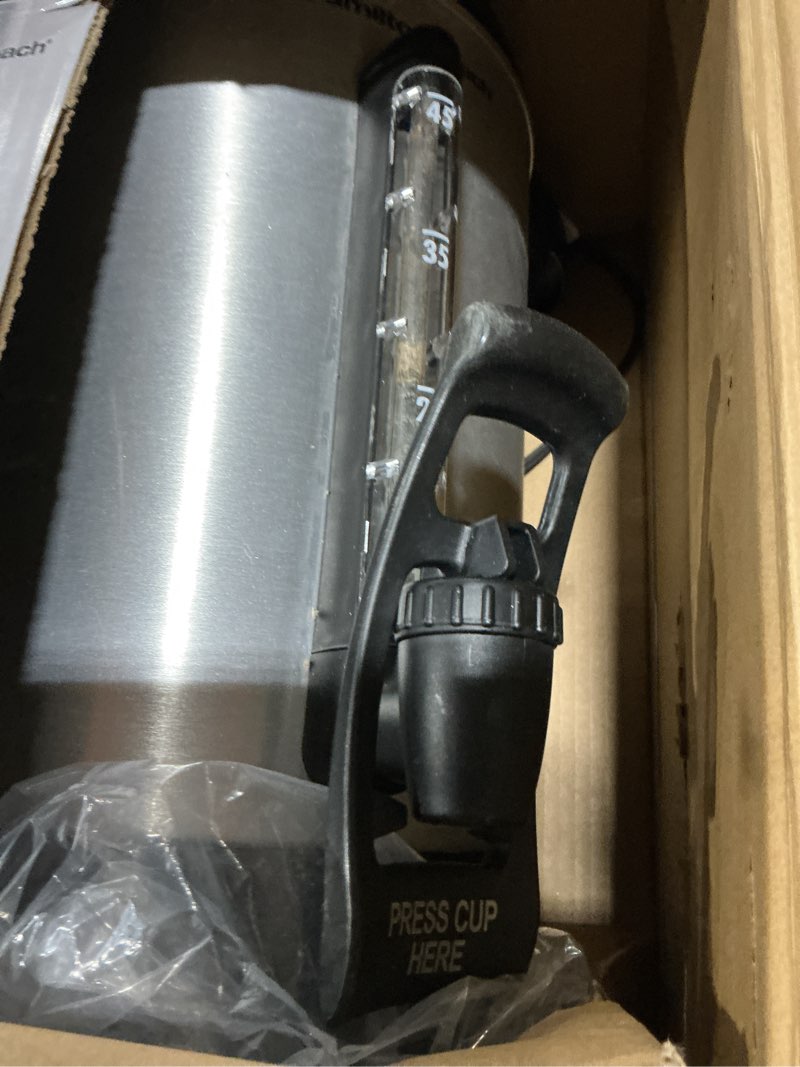 Condition photo showing As Is for Hamilton Beach 45cup Urn 40519