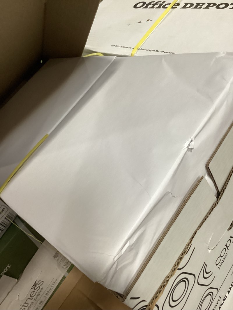 Condition photo showing Good Condition for similar to office depot white copy paper, 8 1/2in. x 11in., 20 lb, 500 sheets per ream, case of 10 reams, 40402786