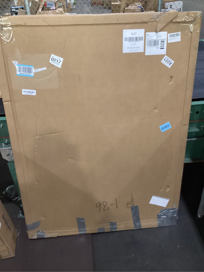 Condition photo showing As Is for vhh 11x14 snap poster frame,1 pack,lightweigt black coated aluminum with plexiglass black 11x14-1pc