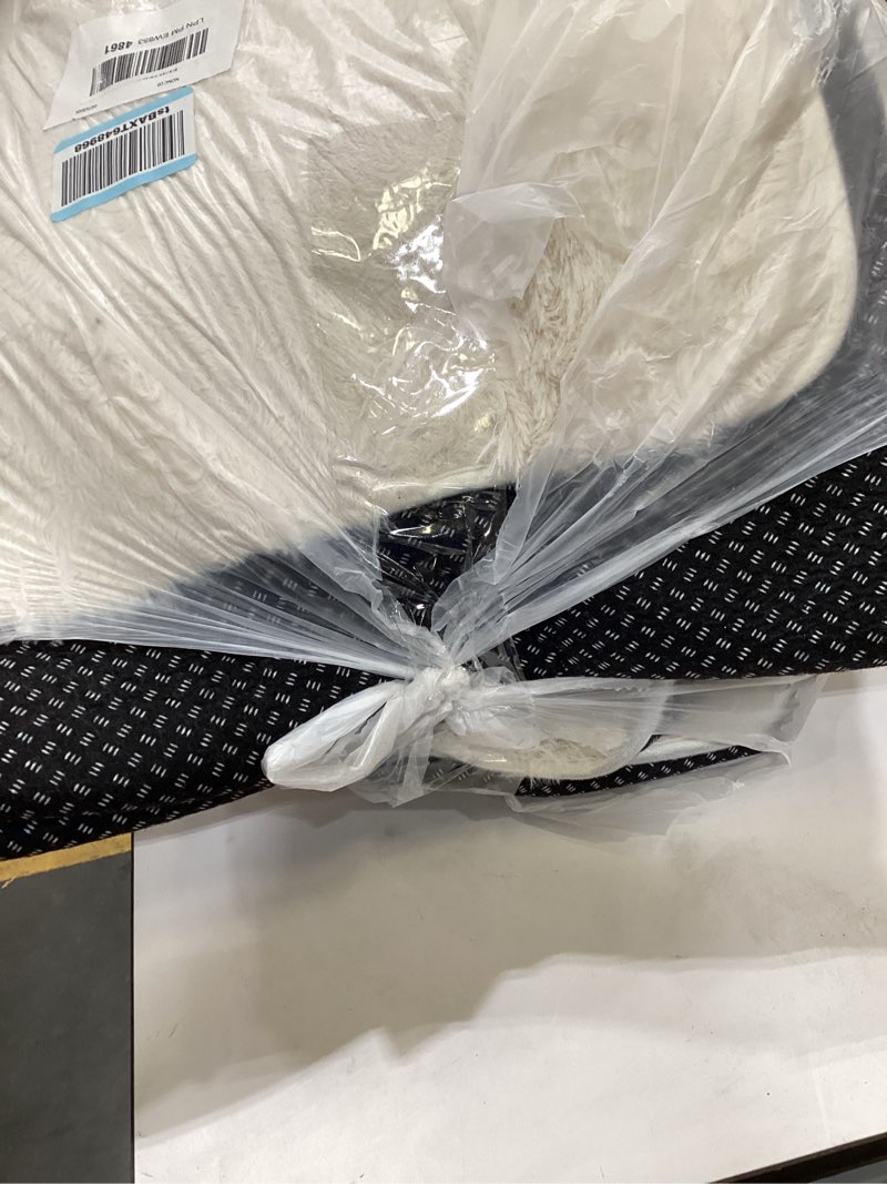 Condition photo showing Good Condition for Ophanie 8x10 Area Rugs for Living Room, Upgrade Non-Slip Fluffy Soft Large Shag Bedroom Carpet, Ivory Big Indoor Thick Nursery Rug, Carpets for Boy and Girls Room Dorm Home Decor Aesthetic