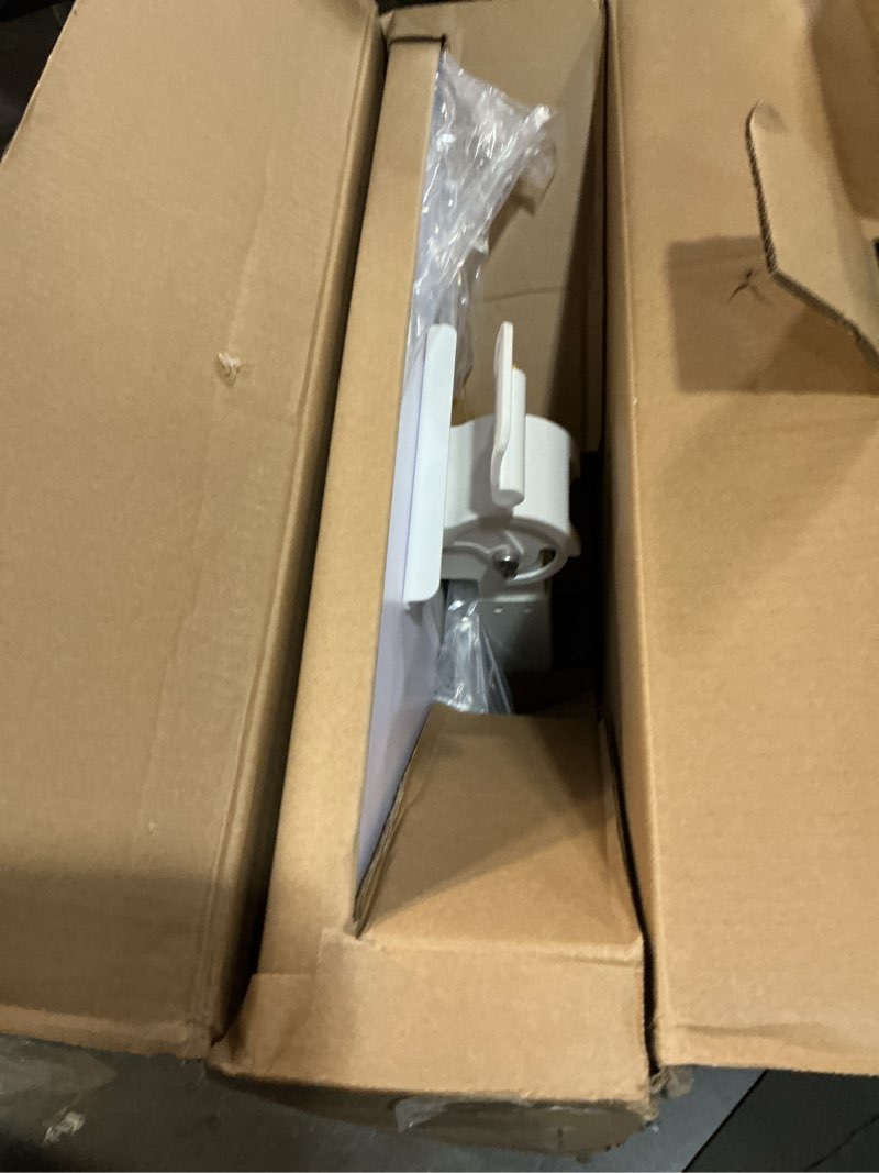 Condition photo showing New/Like New for 25 Inch Mobile Folding Desk - No Assembly Pneumatic Sit-Stand Desk, 29-42" Height Adjustable Rolling Laptop Desk with Hidden Wheels, 0-90° Tilt Top for Home Office, Craft & Study Beige