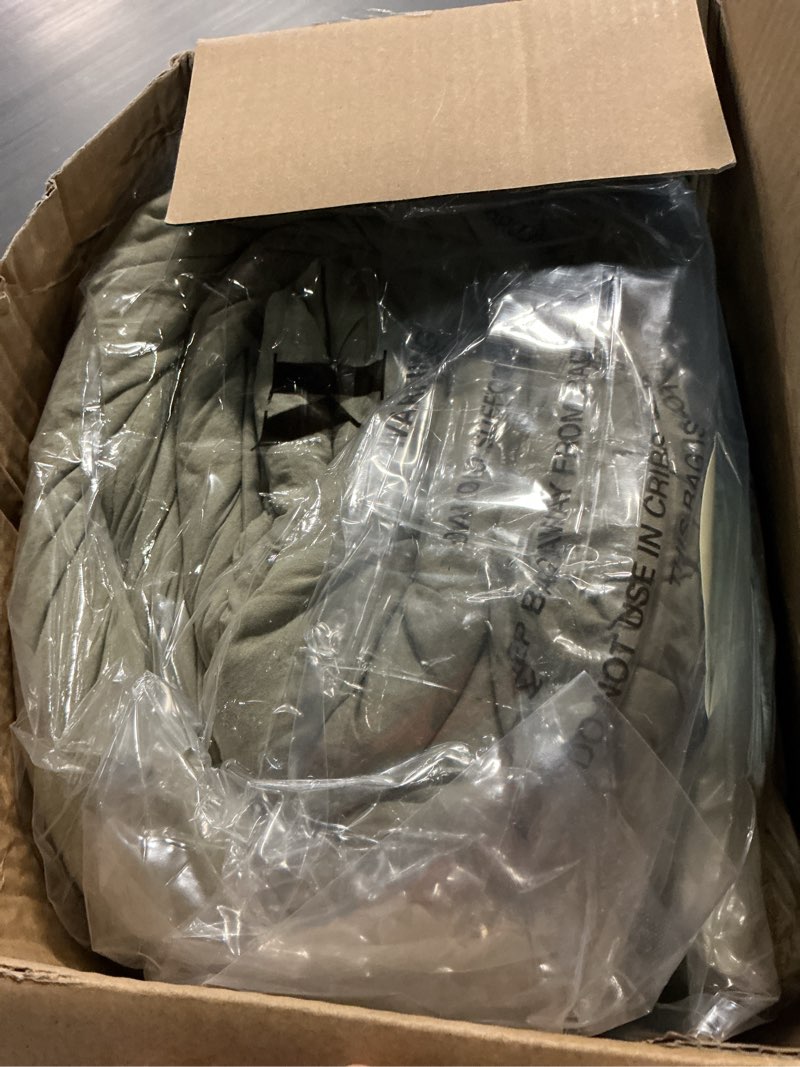 Condition photo showing New/Like New for wrensonge king size comforter set- 7 pieces soft sage green bed in a bag king with fitted sheet, flat sheet, 2 pillow shams, and 2 pillowcases- warm bed set for all season sage green king(102"*90")
