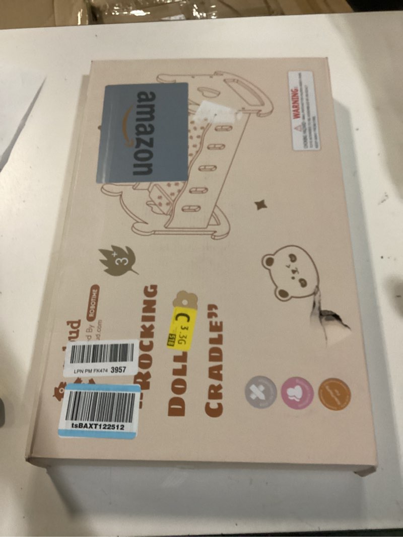 Condition photo showing Good Condition for ROBUD Wooden Baby Doll Crib, Baby Doll Bed Toys, Fits Up to 18 Inch Doll Accessories