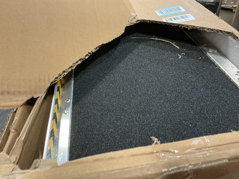 Condition photo showing Good Condition for vnn portable wheelchair ramp 3ft, non-slip aluminum ramps for wheelchairs for home, handicap wheelchair ramps for home steps, aluminum loading dock plates, doorways, curbs, stairs aluminum 3ft (usable height 3-9 inch)