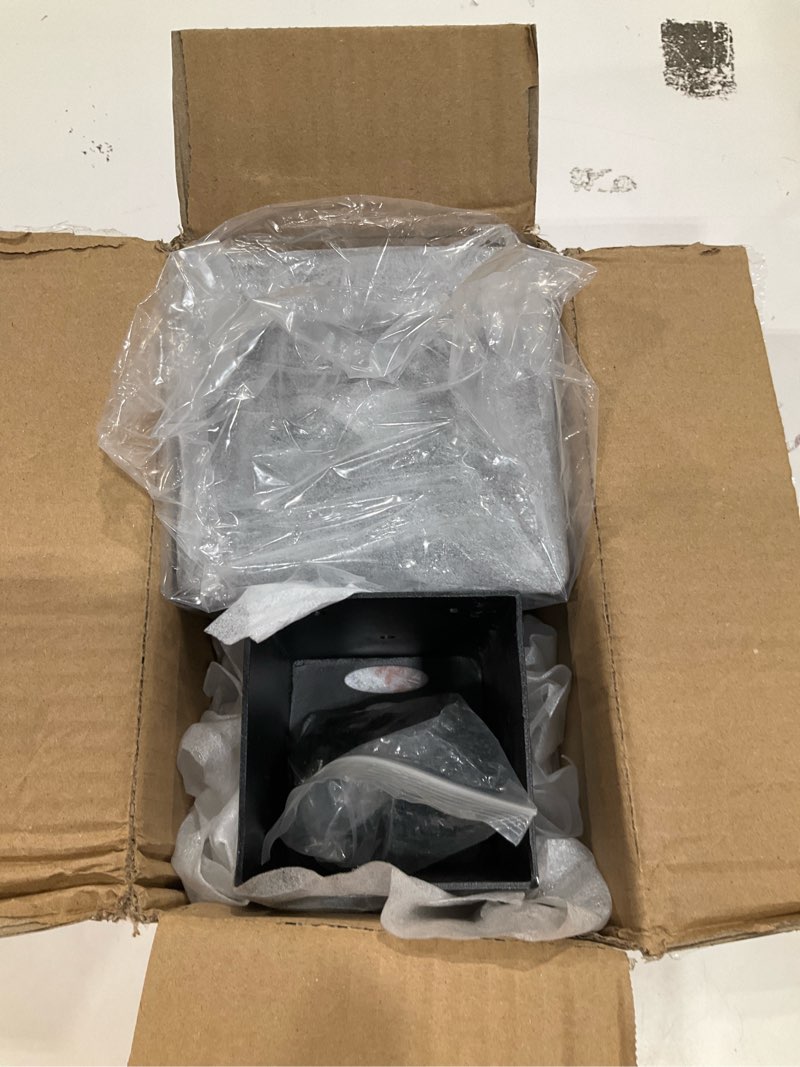 Condition photo showing Good Condition for 4x4 post base brackets, 3.58'' x 3.58'', heavy duty, 2 pack | powder-coated steel, 2000 lb support, includes bolts and screws 4x4 post base--2pack